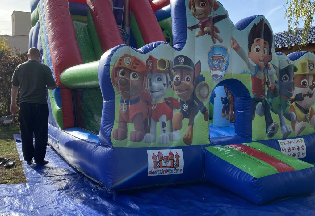 skakaci hrad, nafukovaci hrad, pronajem, k pronajmu, Tlapkova patrola, PAW Patrol, udlice, chomutov, ustecky kraj, ustecko,